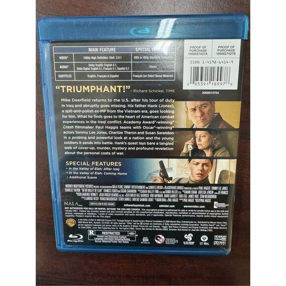 In The Valley of Elah Blu-Ray Movie - Picture 2 of 4